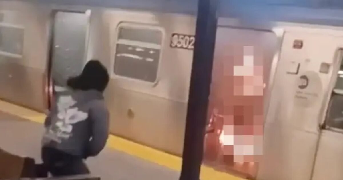 Horrific Video Shows Man Sitting on Bench Watching Woman Burn to Death After He Lit Her on Fire in NYC Subway | The Gateway Pundit