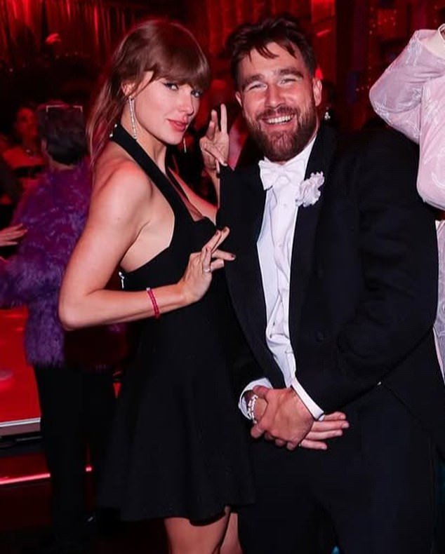 Earlier this week, pictured emerged from the surprise party that Kelce threw for Swift to celebrate the end of her marathon tour