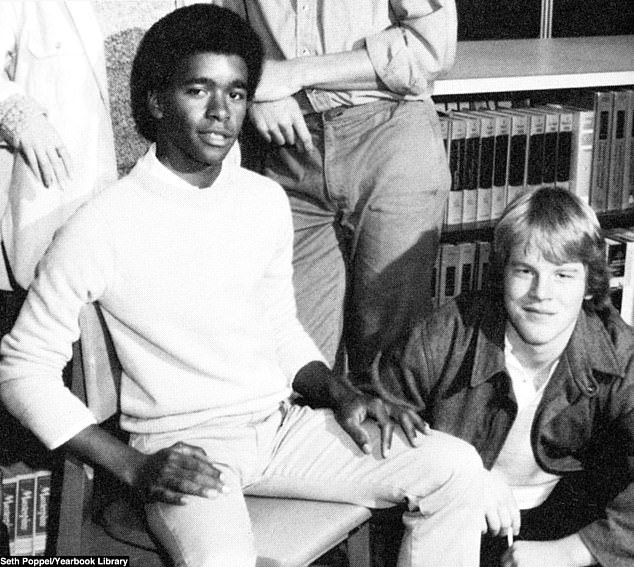 Hoffman, pictured right in his high school yearbook fell in love with acting as a child when he saw a production of Arthur Miller's All My Sons