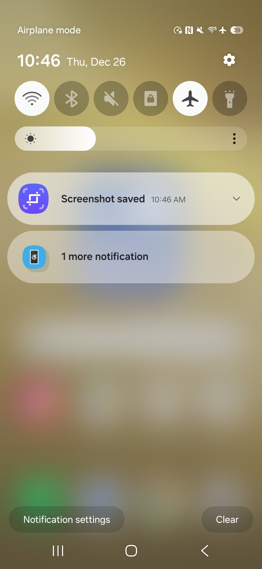 One UI 7 background notifications filtered