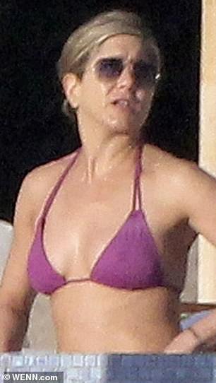 On Thursday, Aniston was seen wearing the same bikini that she wore on holiday in December 2013; Aniston seen in 2013