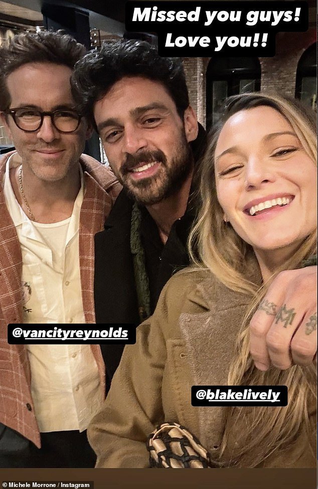 Blake Lively and Ryan Reynolds hang out with Michele Morrone after his support amid Justin Baldoni drama