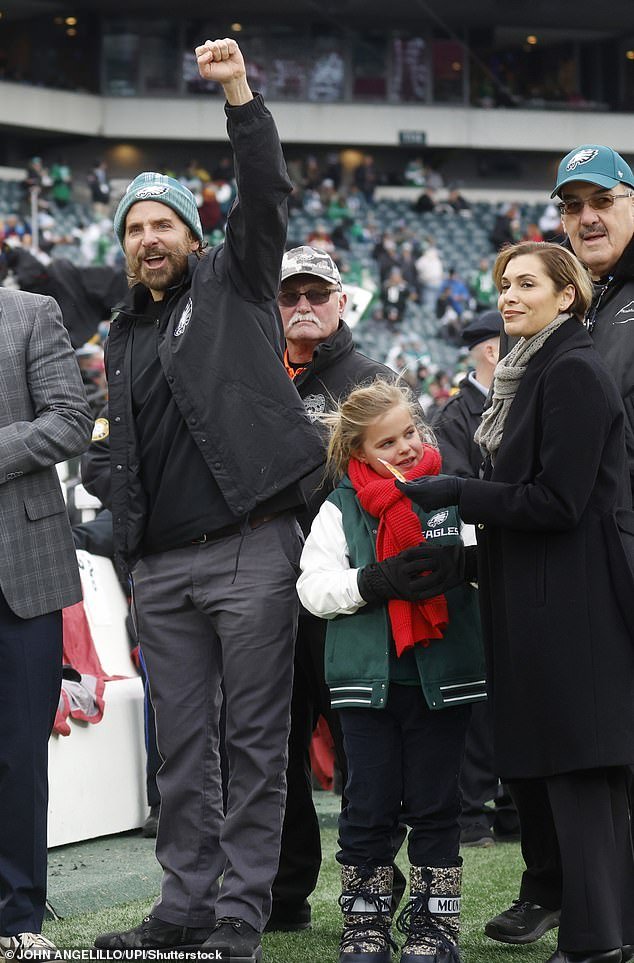 At one point, the Star Is Born actor pumped his fist in excitement