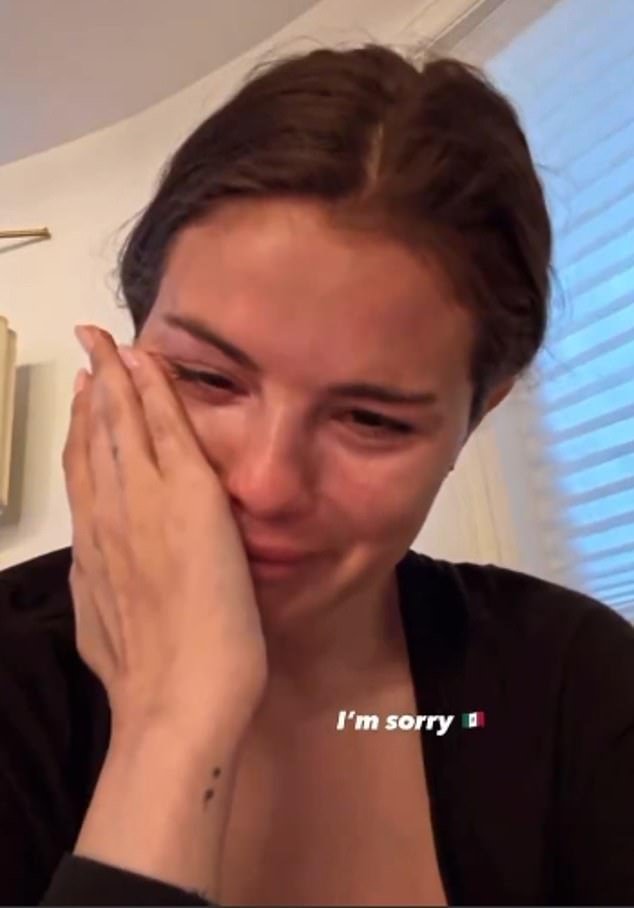 In her recording, the 32-year-old actress sobbed as she reacted to President Trump's plan to deport millions of immigrants, which has ignited fears of family separations