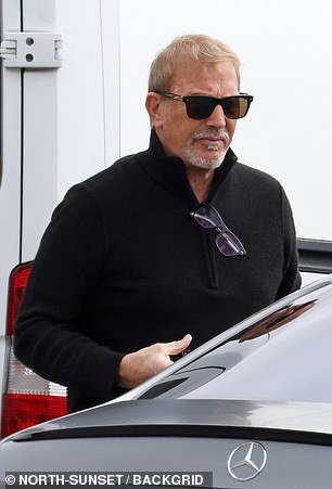 Kevin Costner and former pal Josh Connor both seen for first time after Christine Baumgartner proposal