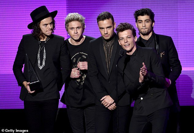 Ben Winston, executive producer of the Grammys show, revealed that Zayn Malik, Louis Tomlinson, Harry Styles and Niall Horan would not be performing together during the show (pictured in 2014)