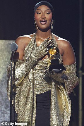 Chappell Roan keeps her cool in a puffy yellow dress at Grammy Awards after THAT red carpet confrontation