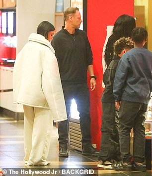 The pair - who tied the knot 2022 - posed together on the red carpet until Bianca turned her back towards the cameras while wearing a long coat