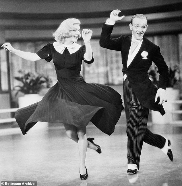 Her family knew Ginger Rogers and Fred Astaire; seen in the 1936 film Swing Time