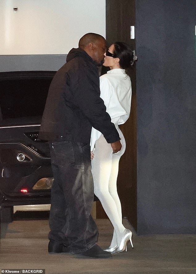 Kanye West gropes wife Bianca Censori as pair put on another raunchy display after her naked Grammys stunt