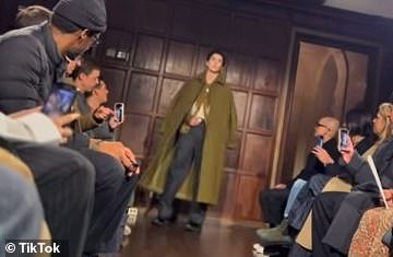 Holden additionally shared a short clip to his Instagram stories that was seemingly filmed by his father who cheered on his son at the fashion event