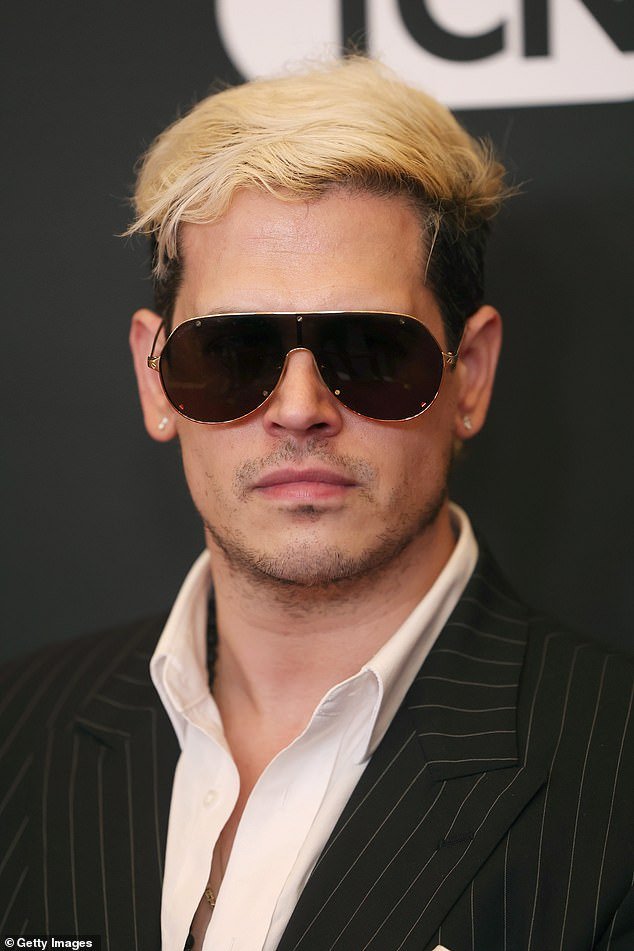 West and Bianca Censori's spokesperson Milo Yiannopoulos (pictured October 8 in Newport Beach, California) on Monday denied insinuations of West abusing his spouse