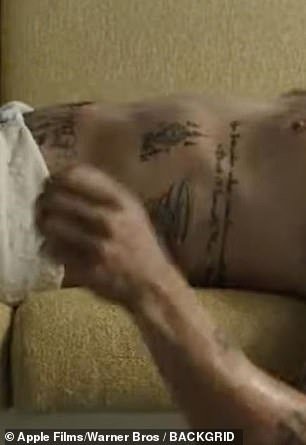 In the past, the Oscar-winning star has hinted at his markings by showing a tat on an arm or leg