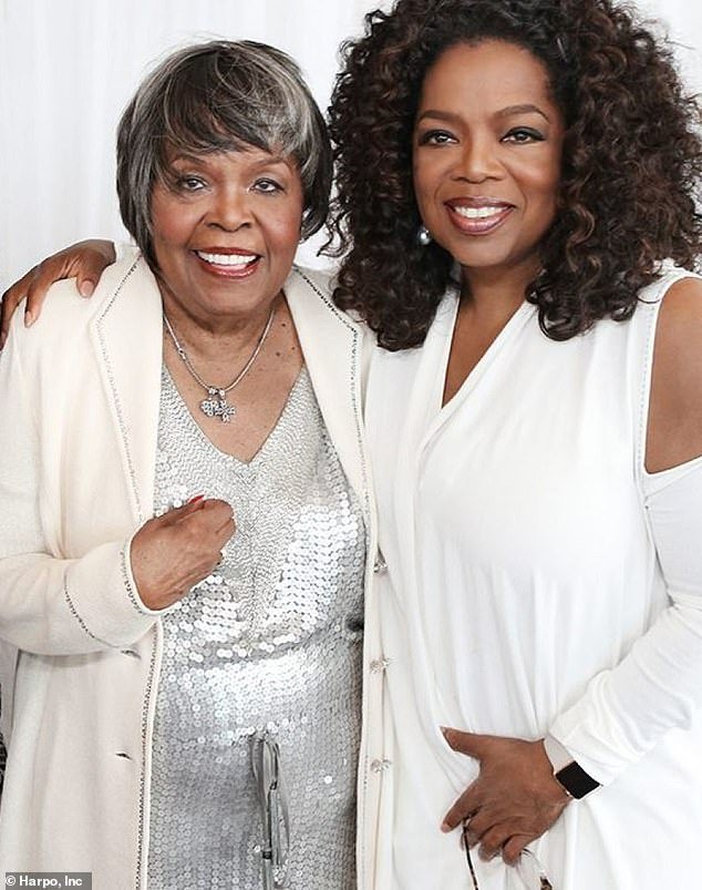 Oprah pictured with her mom in 2015