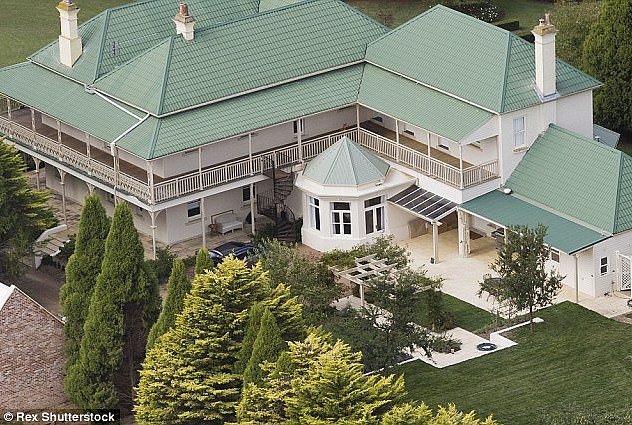 Meanwhile, Nicole and Keith have built an impressive international real estate portfolio since marrying in 2006; (Bunya Hill home pictured)