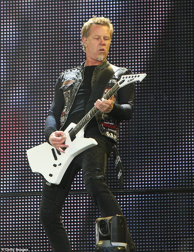 Hetfield is an award-winning musician and co-founder of the heavy metal band Metallica; pictured June 2012 at Download Festival at Donington Park