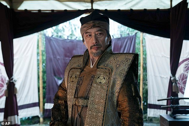 Shōgun, a large-scale historical epic series adapted from James Clavell's 1975 historical novel, garnered five nominations, including Best New Scripted Series; Hiroyuki Sanada seen in a still