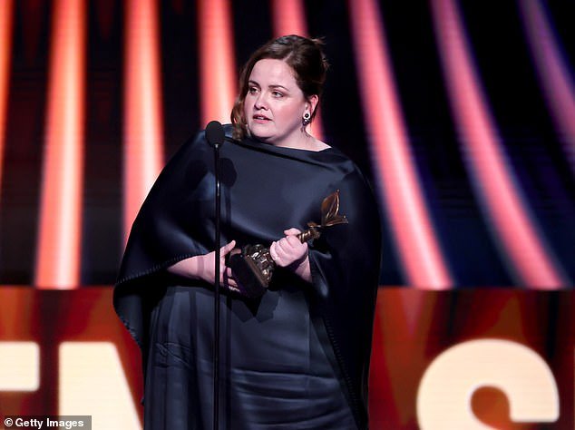 Gunning won the breakthrough performance award at the 2025 Independent Spirit Awards on Saturday. She