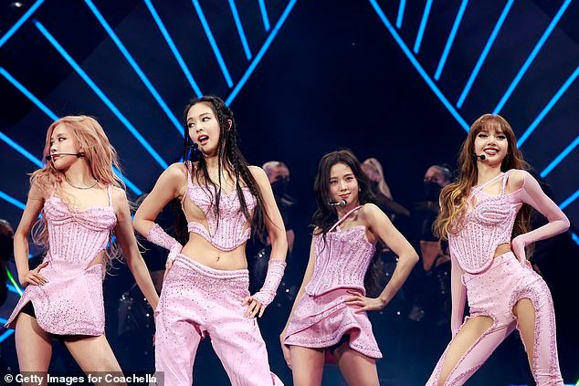 Lisa - real name Lalisa Manobal - skyrocketed to fame as a member of Blackpink, but has now expanded her wings into Hollywood with a role on the latest season of The White Lotus; pictured performing with Blackpink at Coachella in 2023