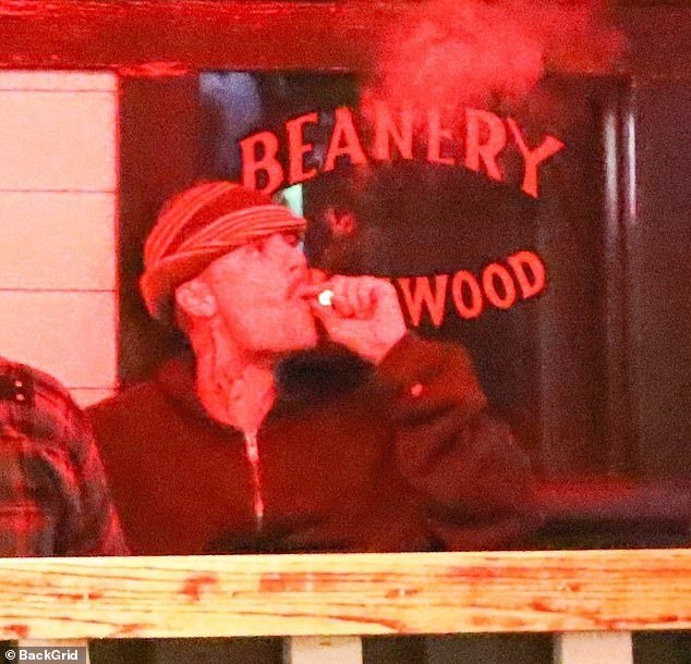 The singer was spotted on a night out with Dave Chappelle at Barney's Beanery in West Hollywood over the weekend