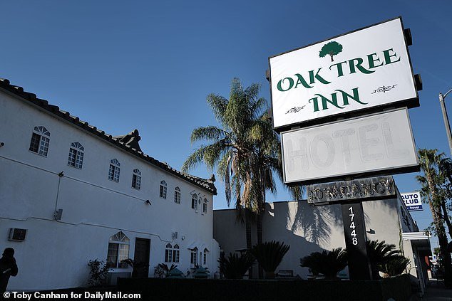 In her memoir, Holker revealed that she wants to purchase - and tear down - the Encino, California motel (pictured) where Boss tragically took his life more than two years ago