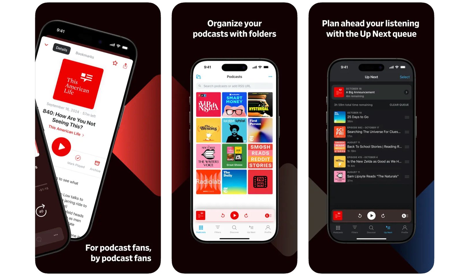 Pocket Casts makes its web player and desktop apps usable without a subscription